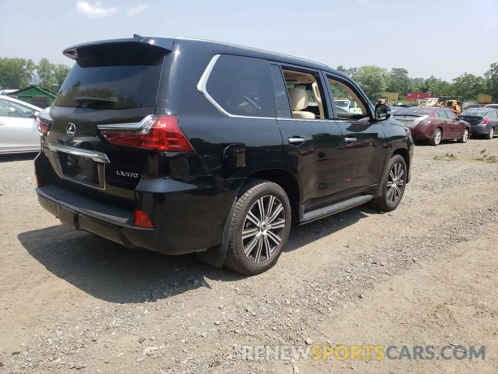 4 Фотография поврежденного автомобиля JTJFY7AX9L4312965 LEXUS LX570 2020