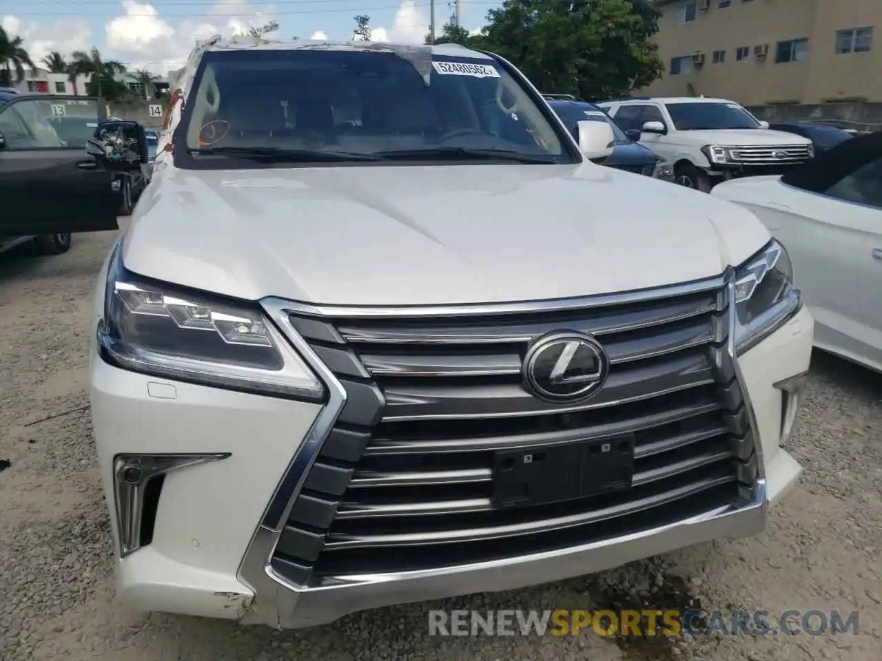 9 Фотография поврежденного автомобиля JTJDY7AX0M4336919 LEXUS LX570 2021