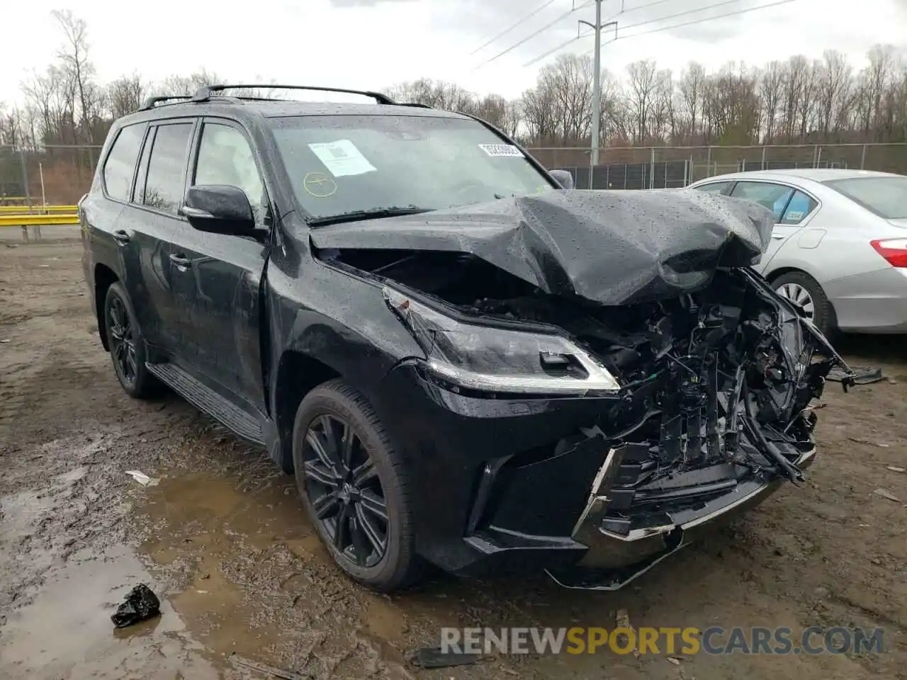 1 Photograph of a damaged car JTJDY7AX2M4335691 LEXUS LX570 2021