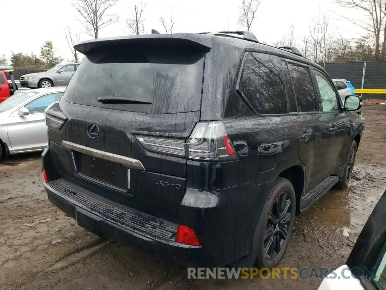 4 Фотография поврежденного автомобиля JTJDY7AX2M4335691 LEXUS LX570 2021