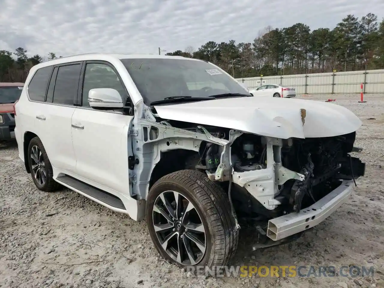 1 Photograph of a damaged car JTJDY7AX2M4339269 LEXUS LX570 2021