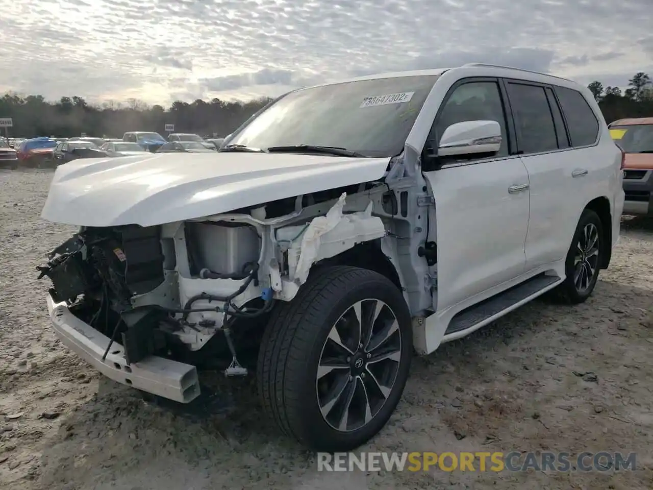 2 Photograph of a damaged car JTJDY7AX2M4339269 LEXUS LX570 2021