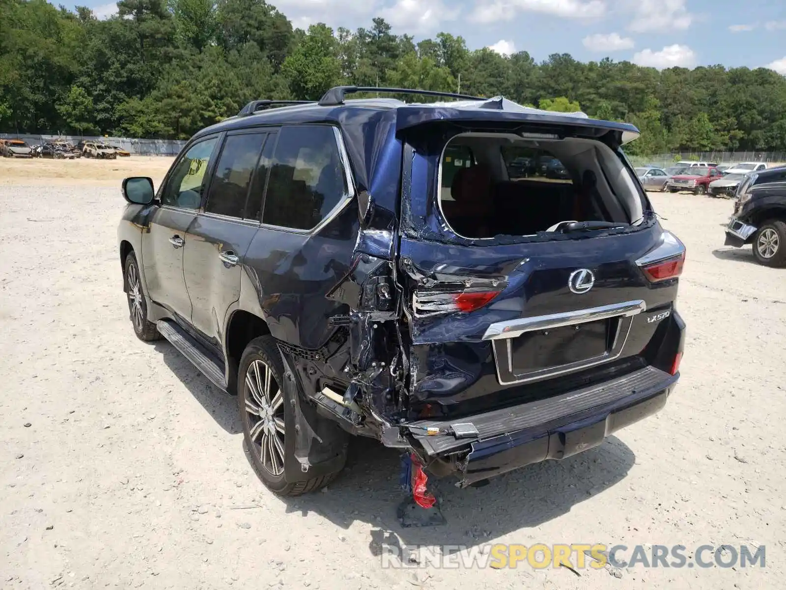 3 Photograph of a damaged car JTJDY7AX4M4335823 LEXUS LX570 2021