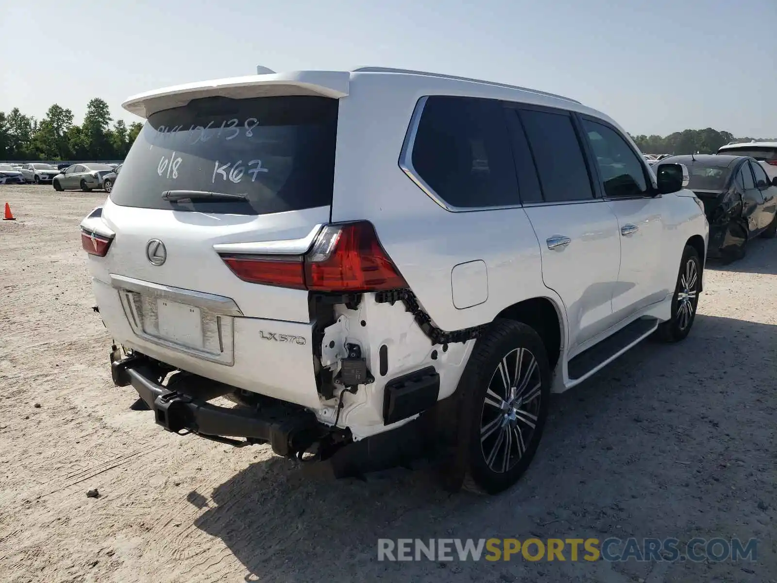 4 Photograph of a damaged car JTJDY7AX4M4335837 LEXUS LX570 2021