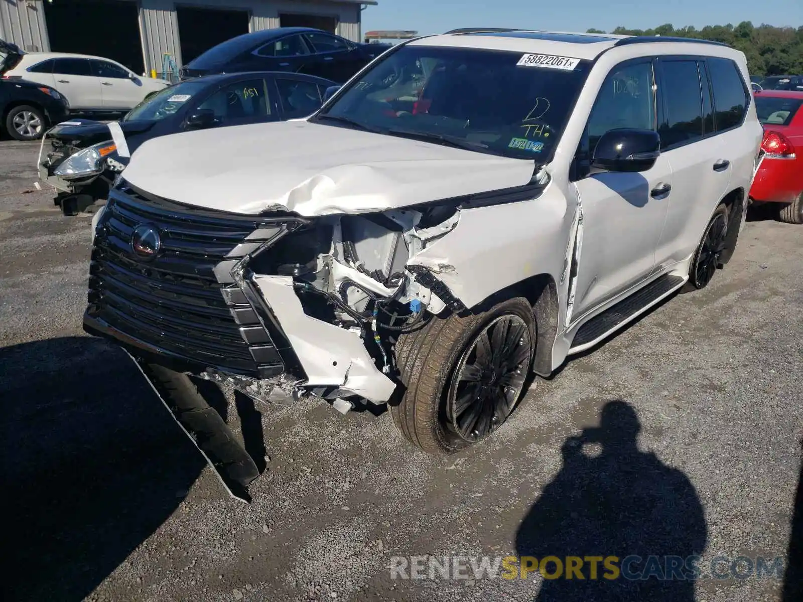 2 Photograph of a damaged car JTJDY7AX6M4334835 LEXUS LX570 2021