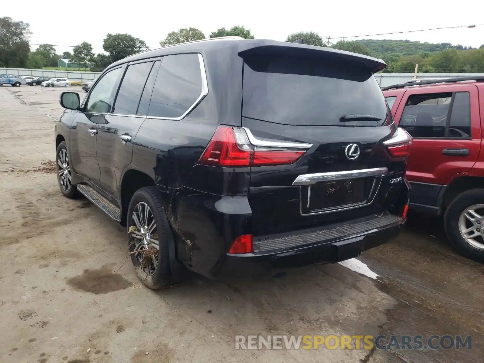 3 Фотография поврежденного автомобиля JTJDY7AX9M4336756 LEXUS LX570 2021