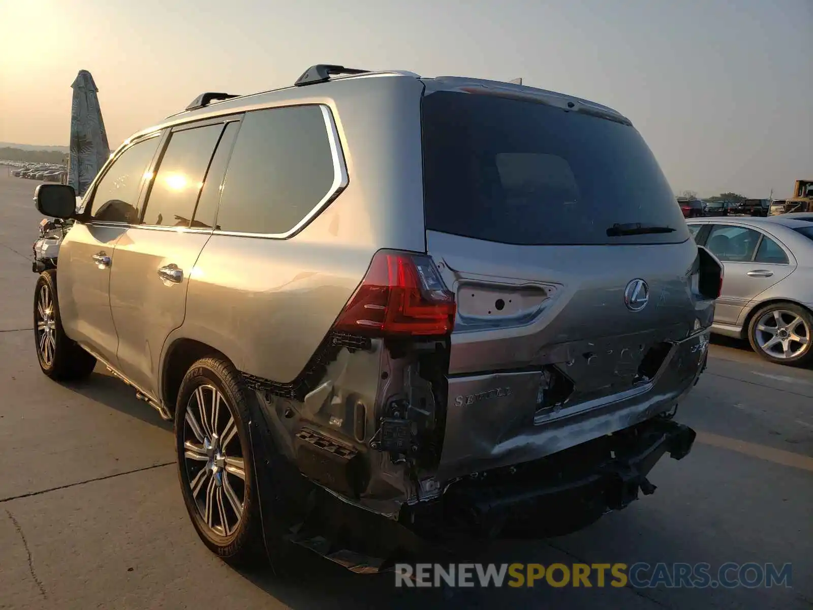 3 Photograph of a damaged car JTJFY7AX4M4343347 LEXUS LX570 2021