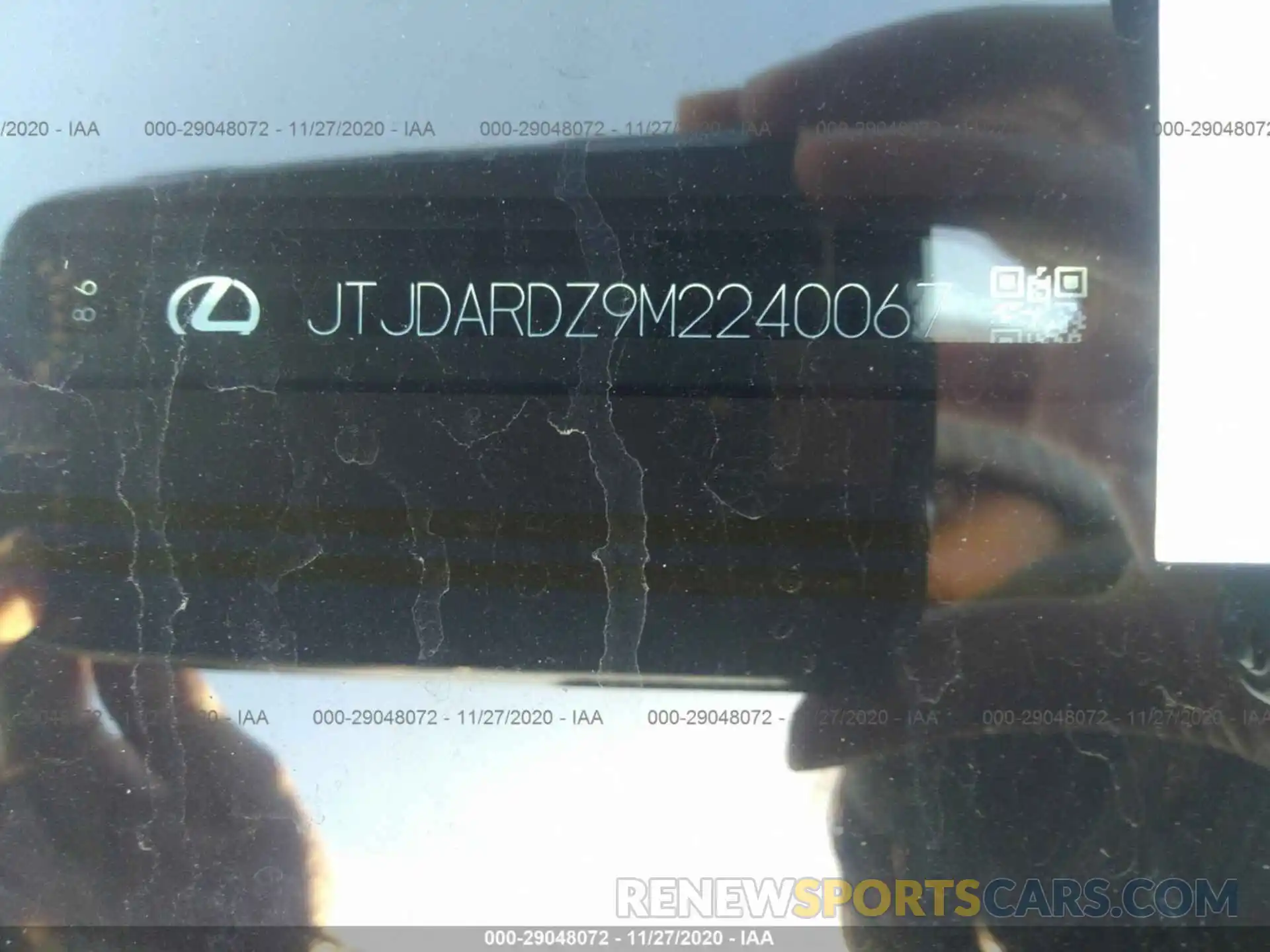 9 Photograph of a damaged car JTJDARDZ9M2240067 LEXUS NX 200T 2021