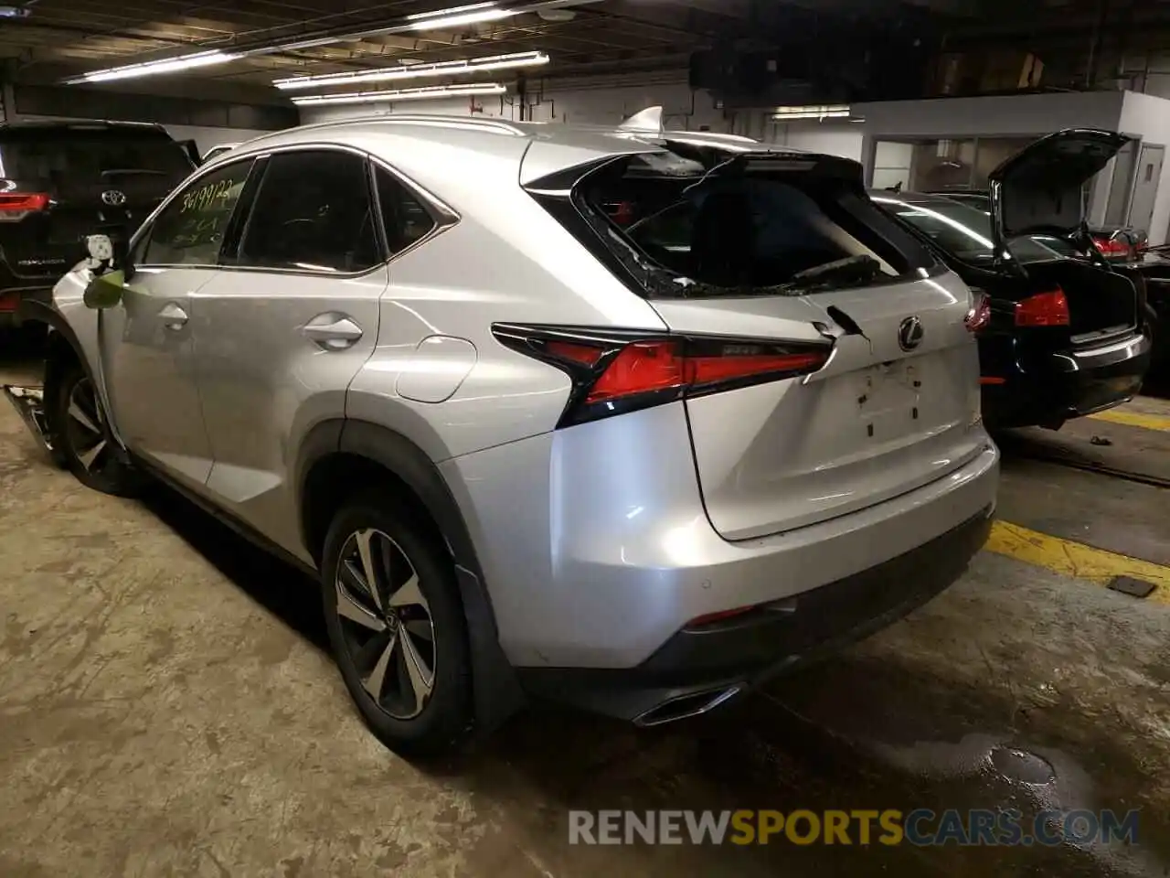 3 Фотография поврежденного автомобиля JTJBARBZ0K2197651 LEXUS NX 2019