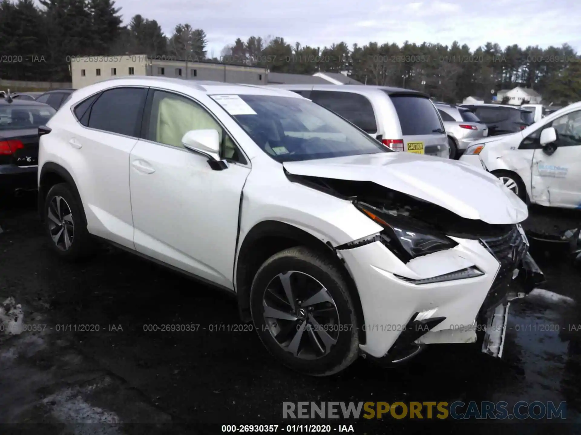 1 Photograph of a damaged car JTJBARBZ0K2198573 LEXUS NX 2019