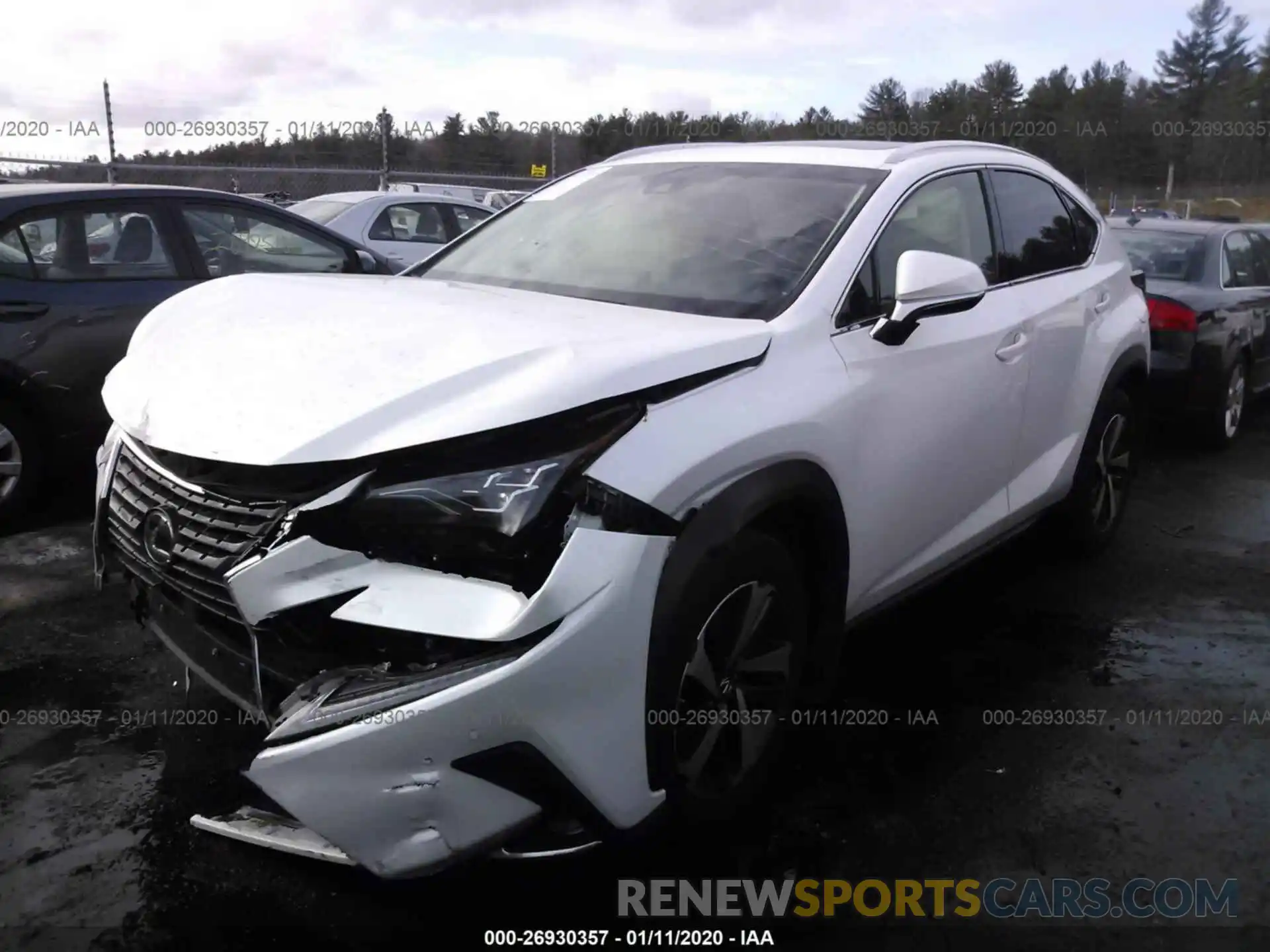 2 Photograph of a damaged car JTJBARBZ0K2198573 LEXUS NX 2019