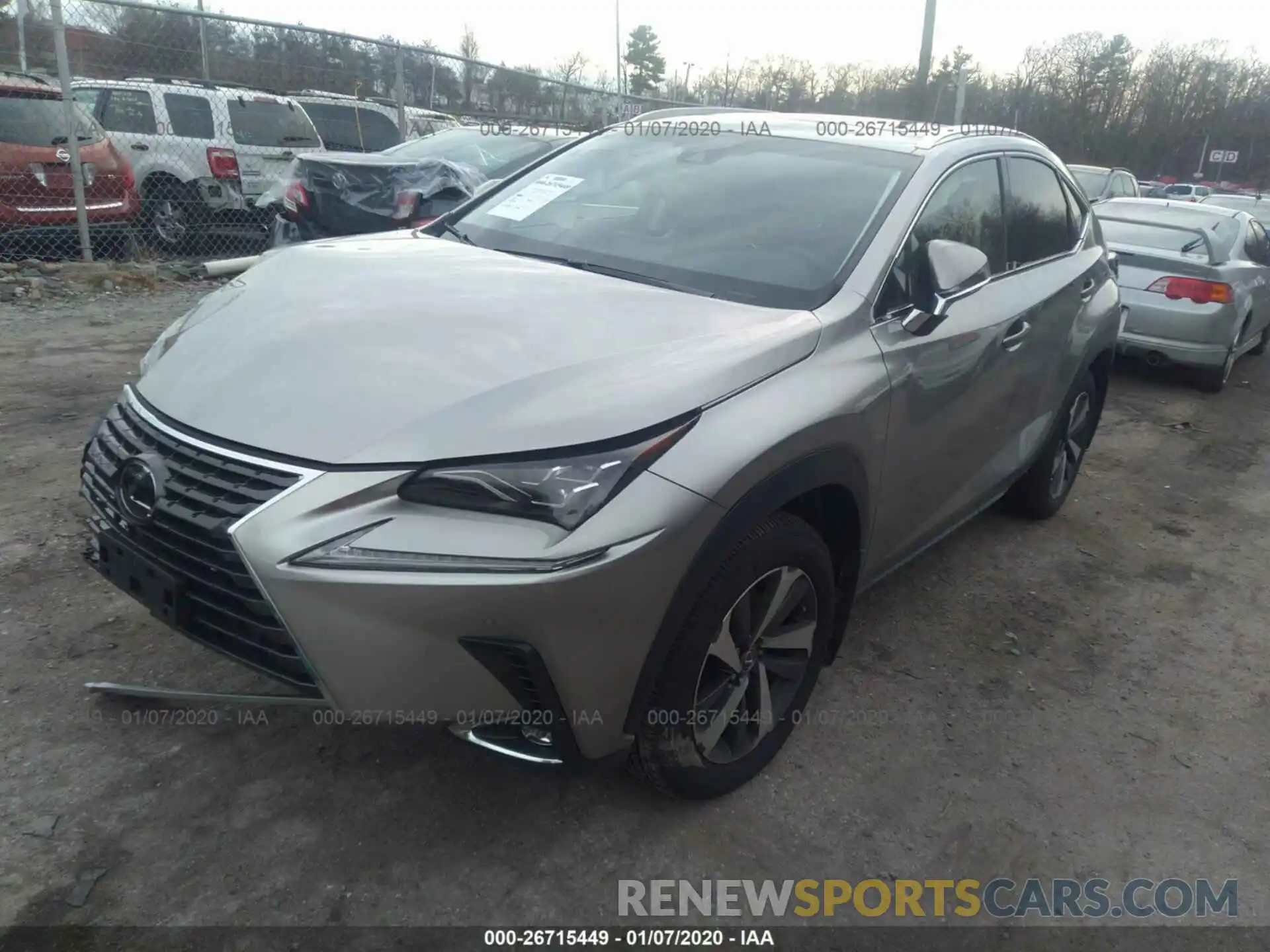 2 Photograph of a damaged car JTJBARBZ0K2199190 LEXUS NX 2019