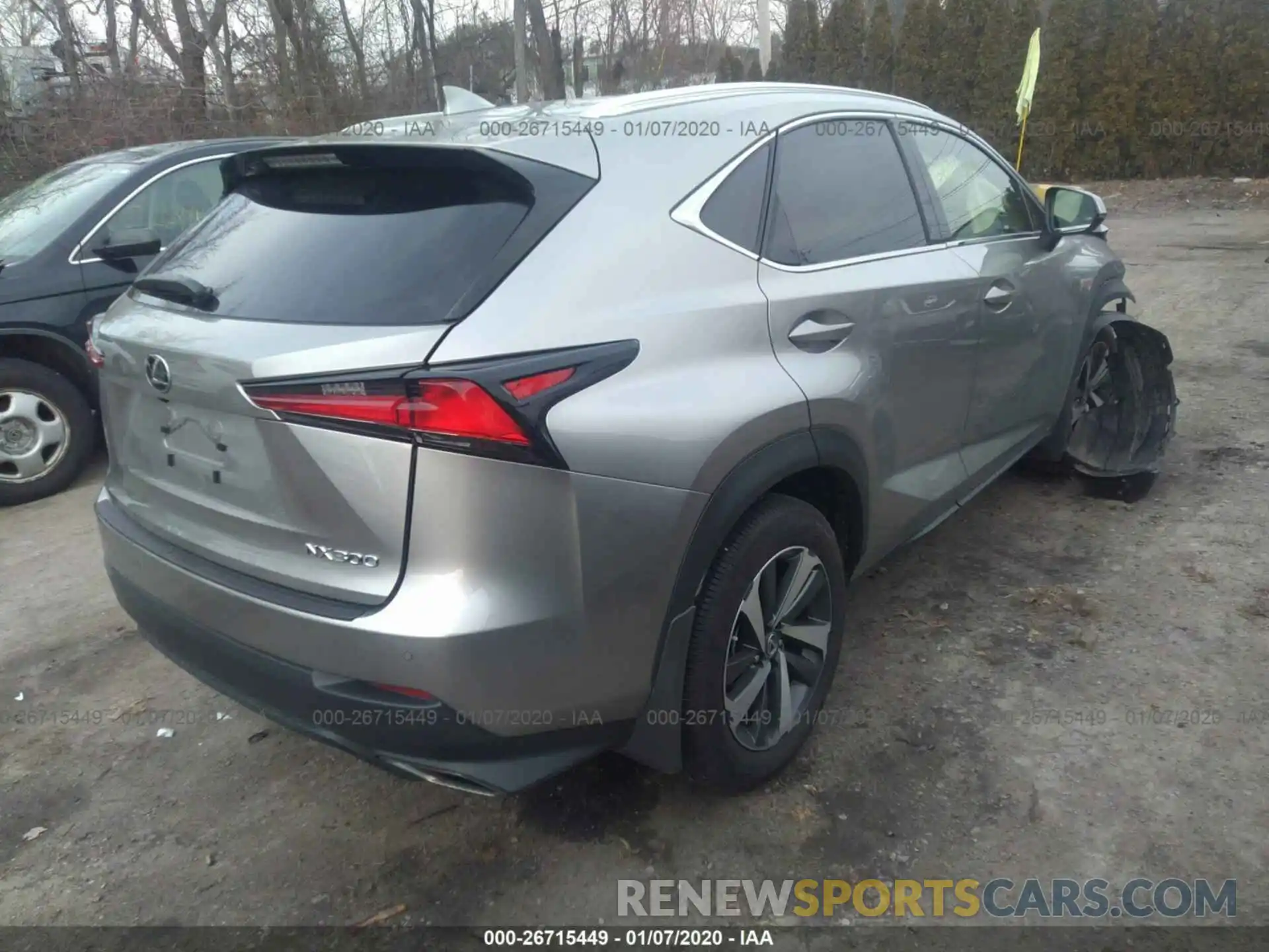 4 Фотография поврежденного автомобиля JTJBARBZ0K2199190 LEXUS NX 2019