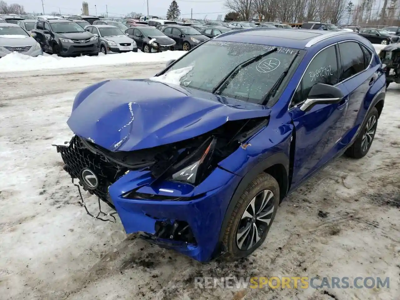 2 Фотография поврежденного автомобиля JTJBARBZ0K2207448 LEXUS NX 2019