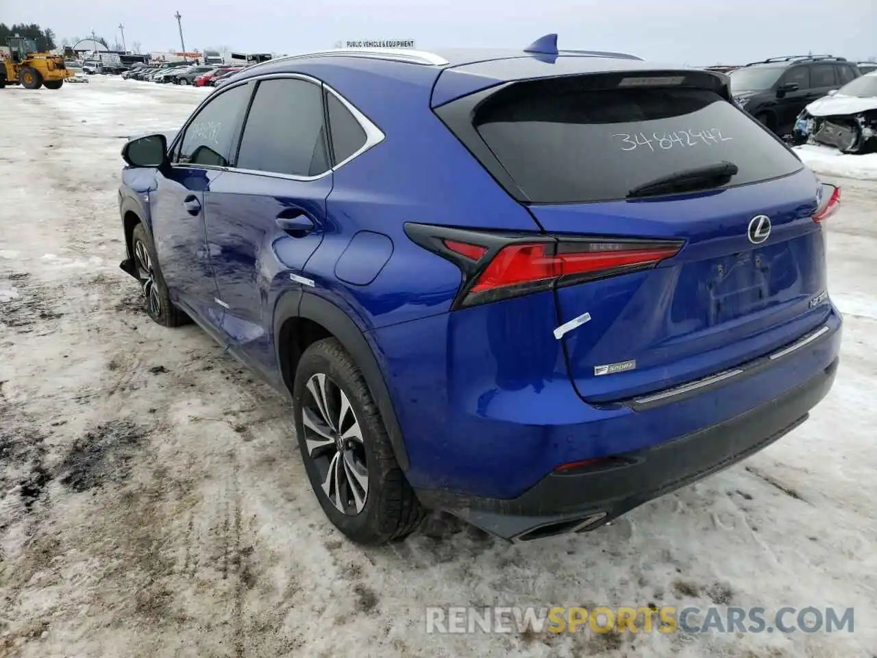 3 Фотография поврежденного автомобиля JTJBARBZ0K2207448 LEXUS NX 2019