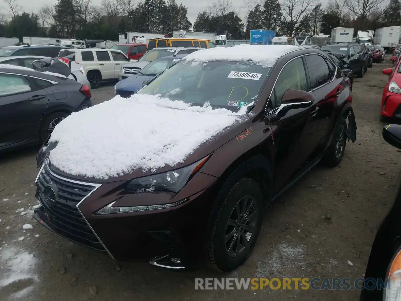 2 Фотография поврежденного автомобиля JTJBARBZ0K2208180 LEXUS NX 2019