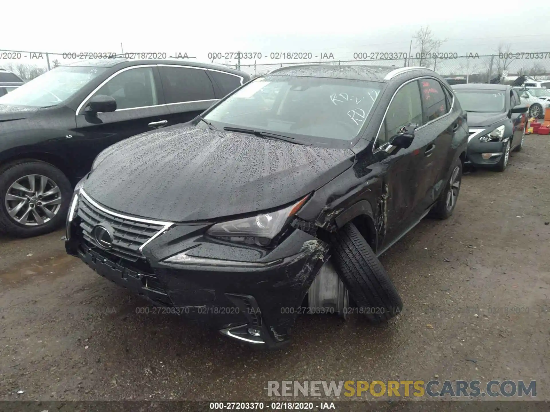 2 Photograph of a damaged car JTJBARBZ0K2214481 LEXUS NX 2019