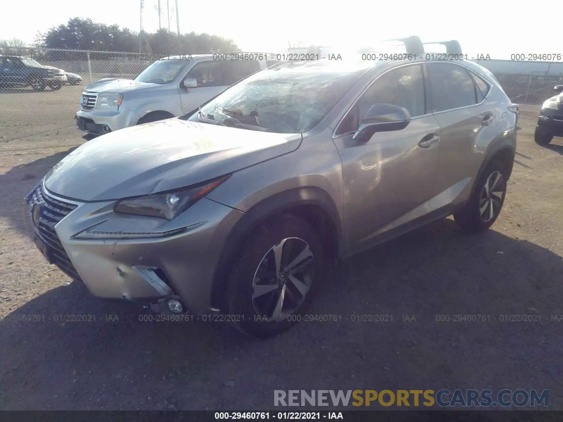 2 Фотография поврежденного автомобиля JTJBARBZ0K2216134 LEXUS NX 2019