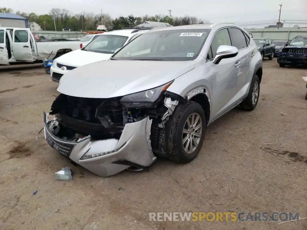 2 Photograph of a damaged car JTJBARBZ1K2180129 LEXUS NX 2019