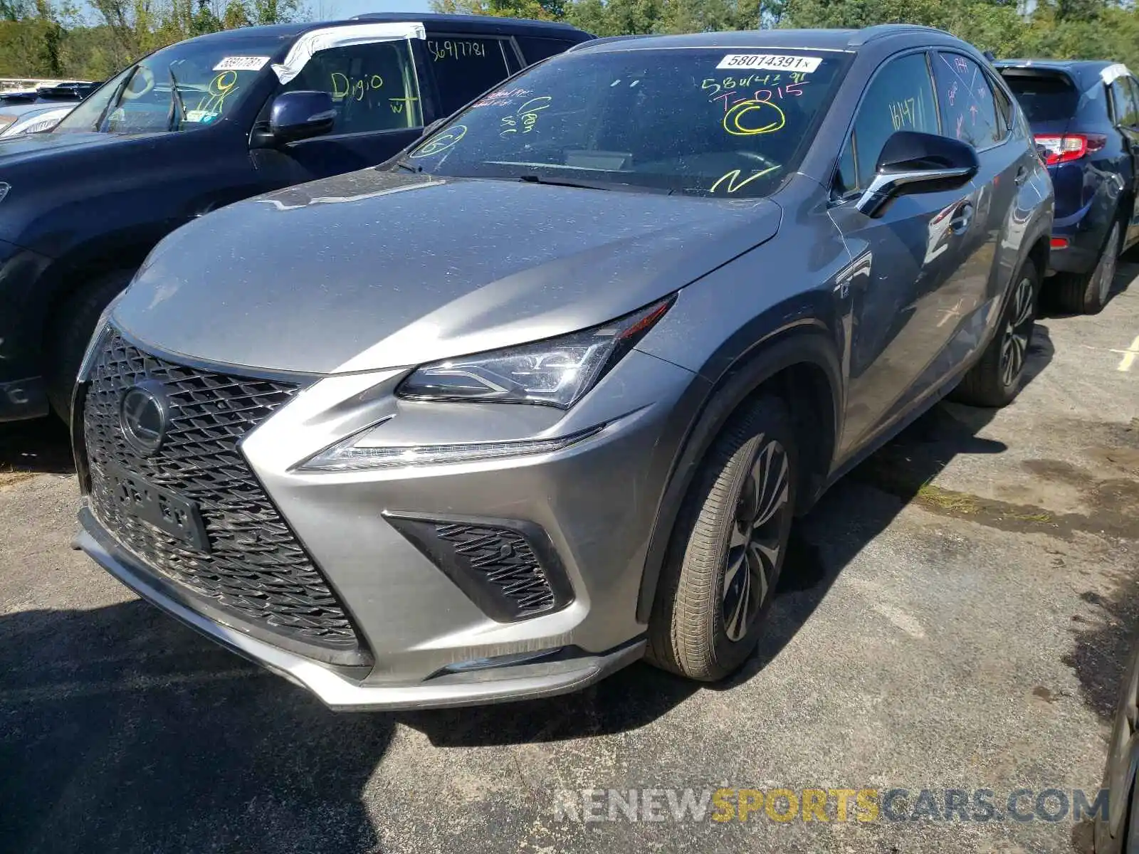 2 Фотография поврежденного автомобиля JTJBARBZ1K2182575 LEXUS NX 2019