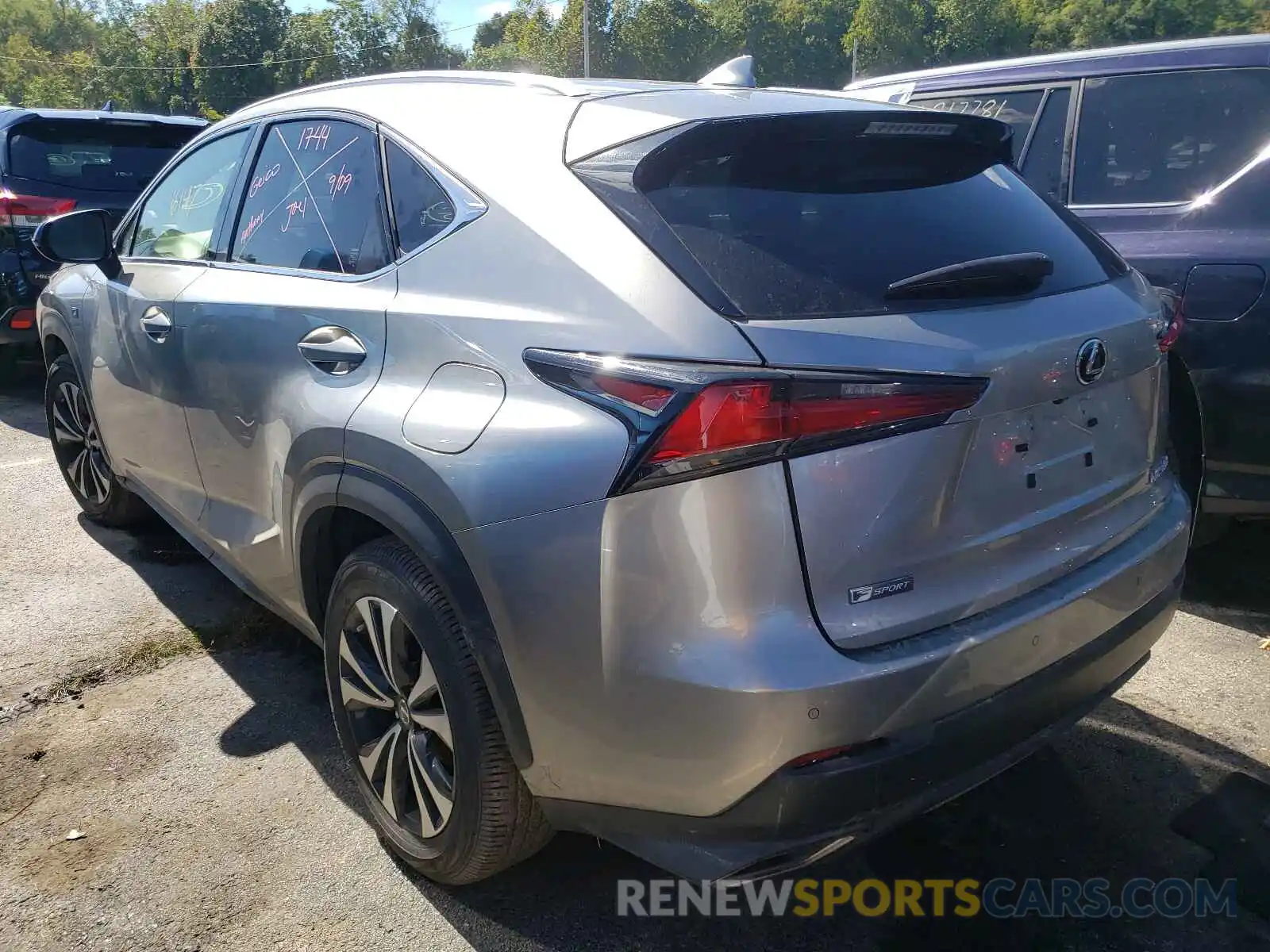 3 Photograph of a damaged car JTJBARBZ1K2182575 LEXUS NX 2019