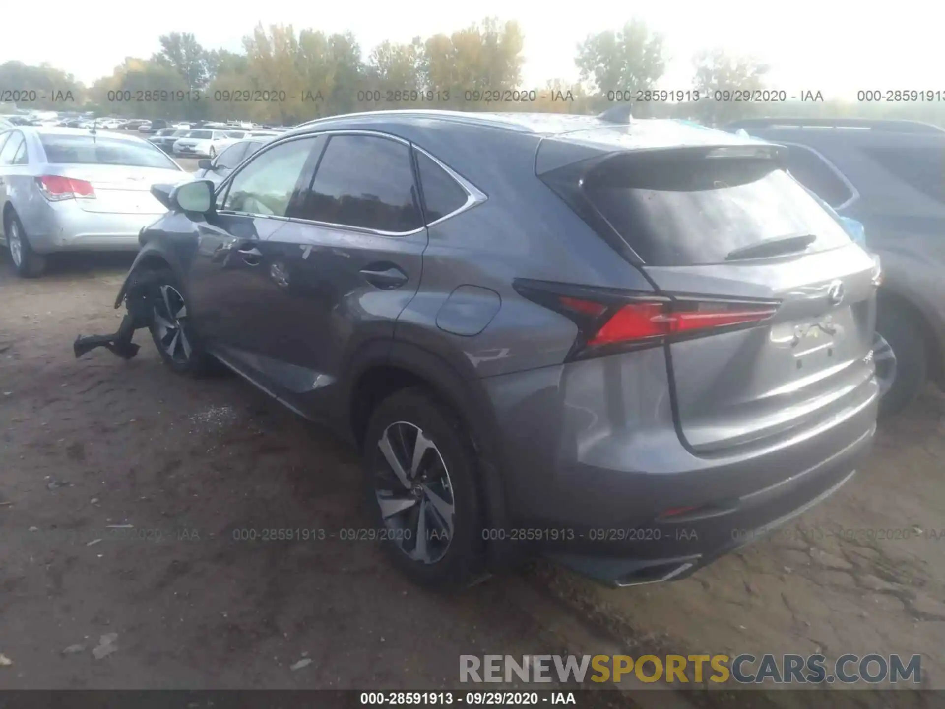 3 Фотография поврежденного автомобиля JTJBARBZ1K2194791 LEXUS NX 2019