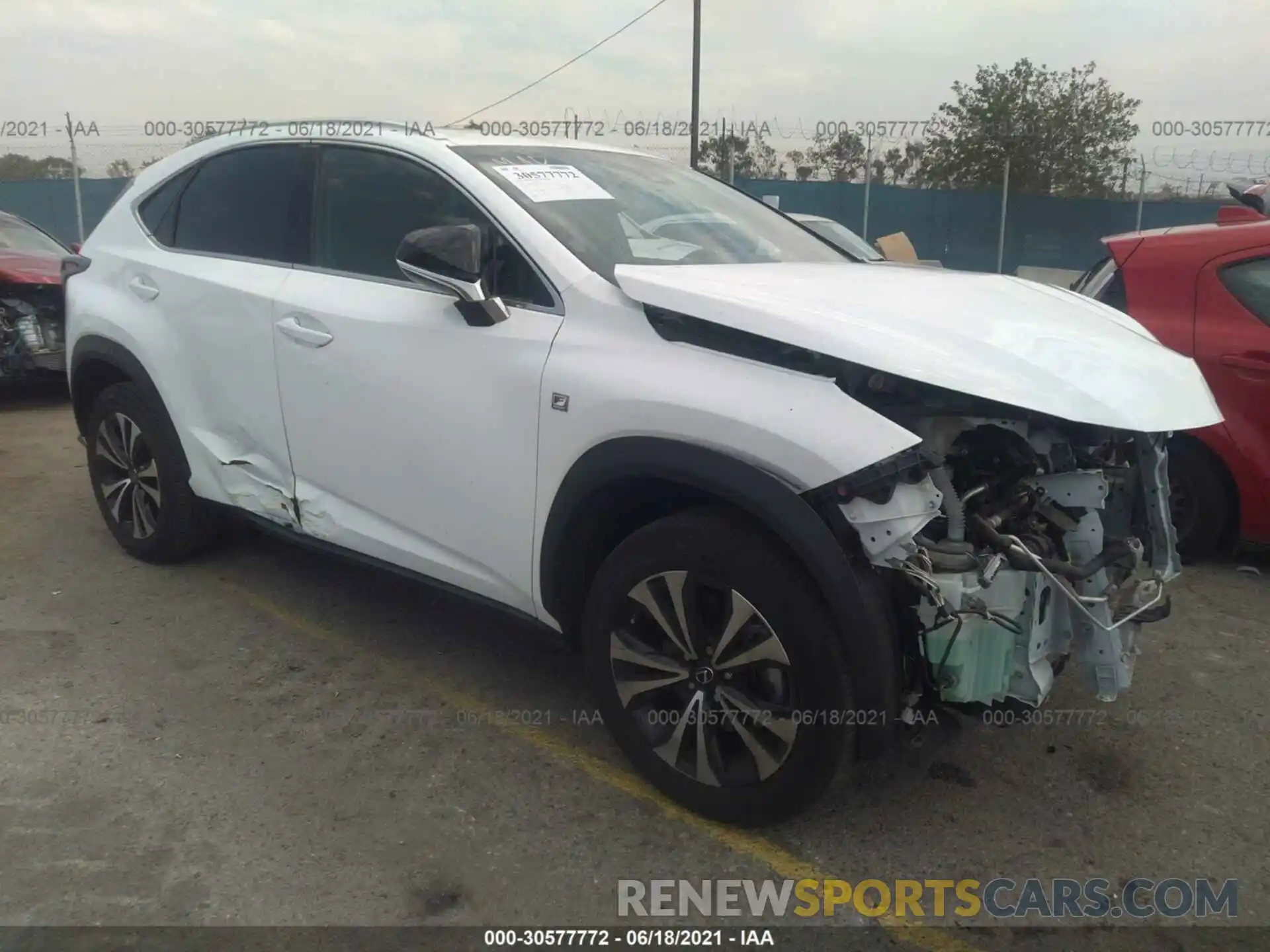 1 Photograph of a damaged car JTJBARBZ1K2195777 LEXUS NX 2019