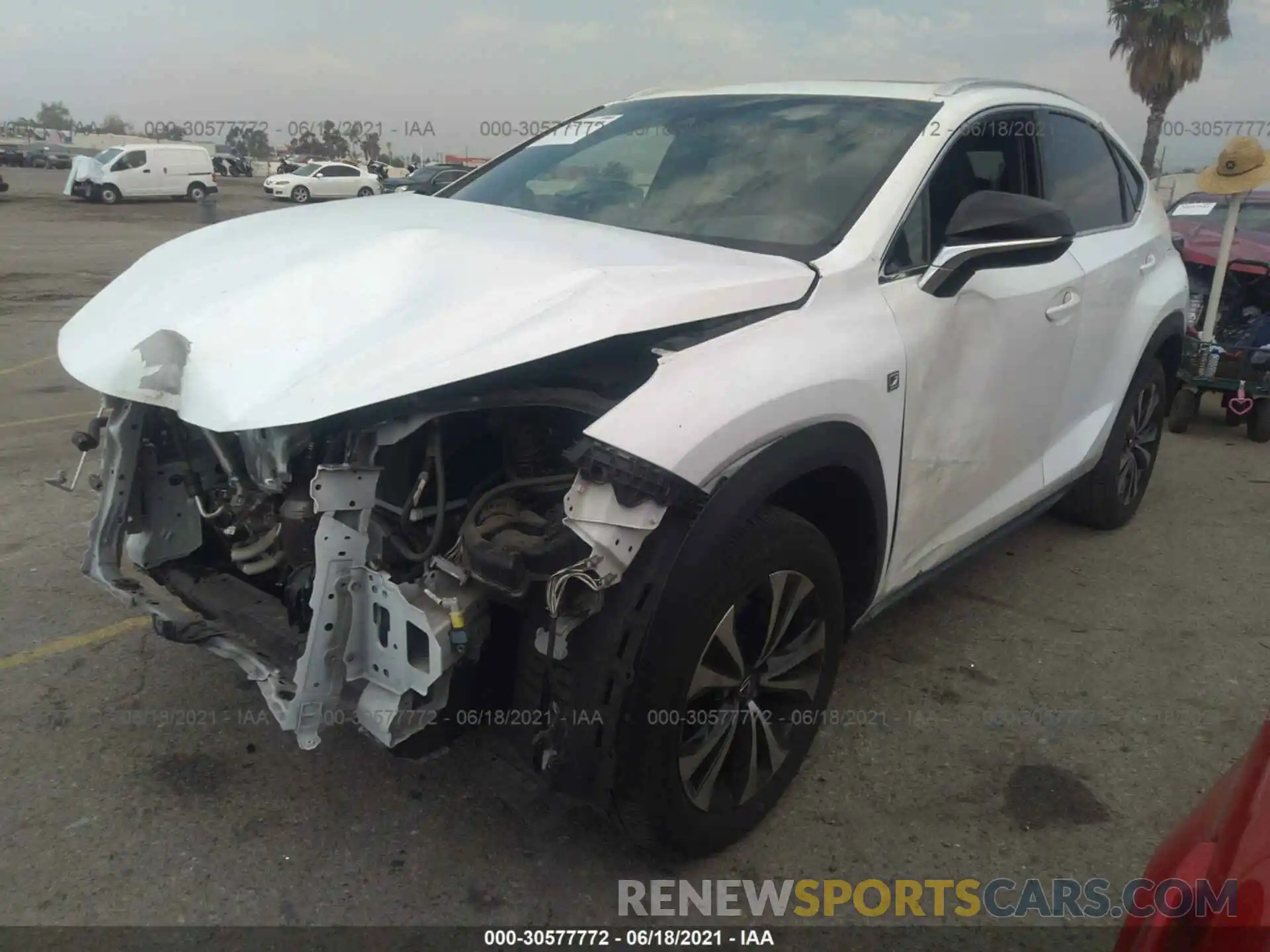 2 Photograph of a damaged car JTJBARBZ1K2195777 LEXUS NX 2019