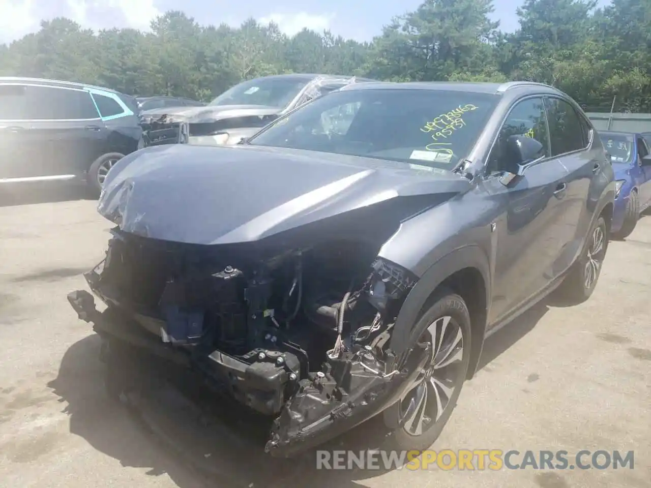 2 Photograph of a damaged car JTJBARBZ1K2195939 LEXUS NX 2019