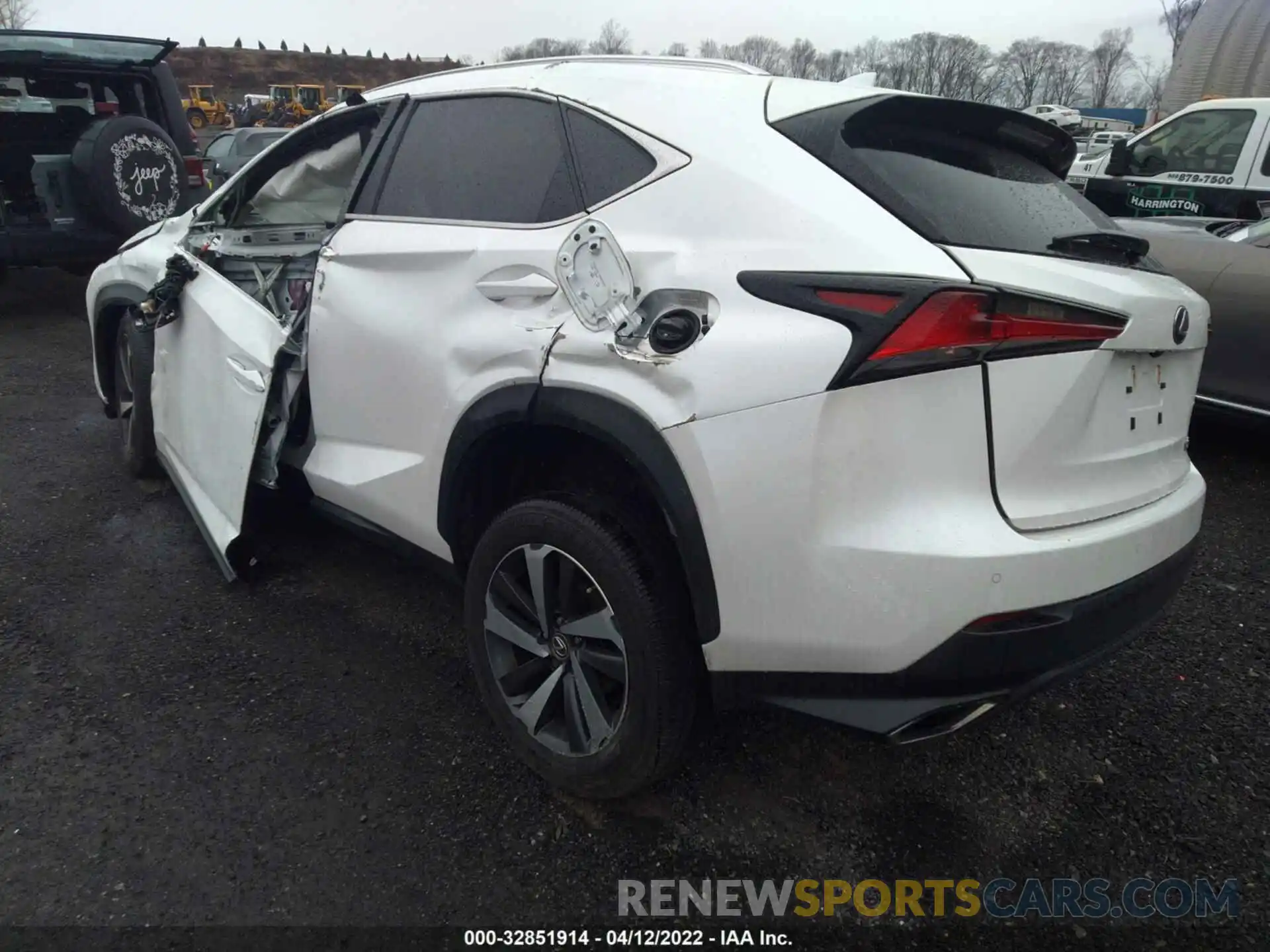 3 Фотография поврежденного автомобиля JTJBARBZ1K2197772 LEXUS NX 2019