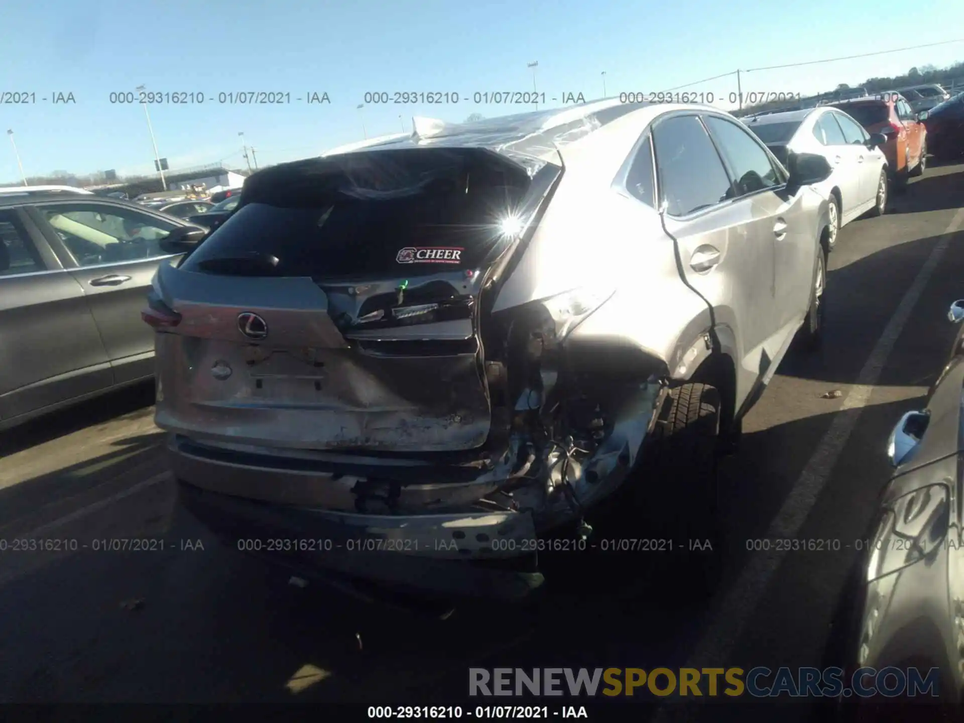 4 Photograph of a damaged car JTJBARBZ1K2203084 LEXUS NX 2019