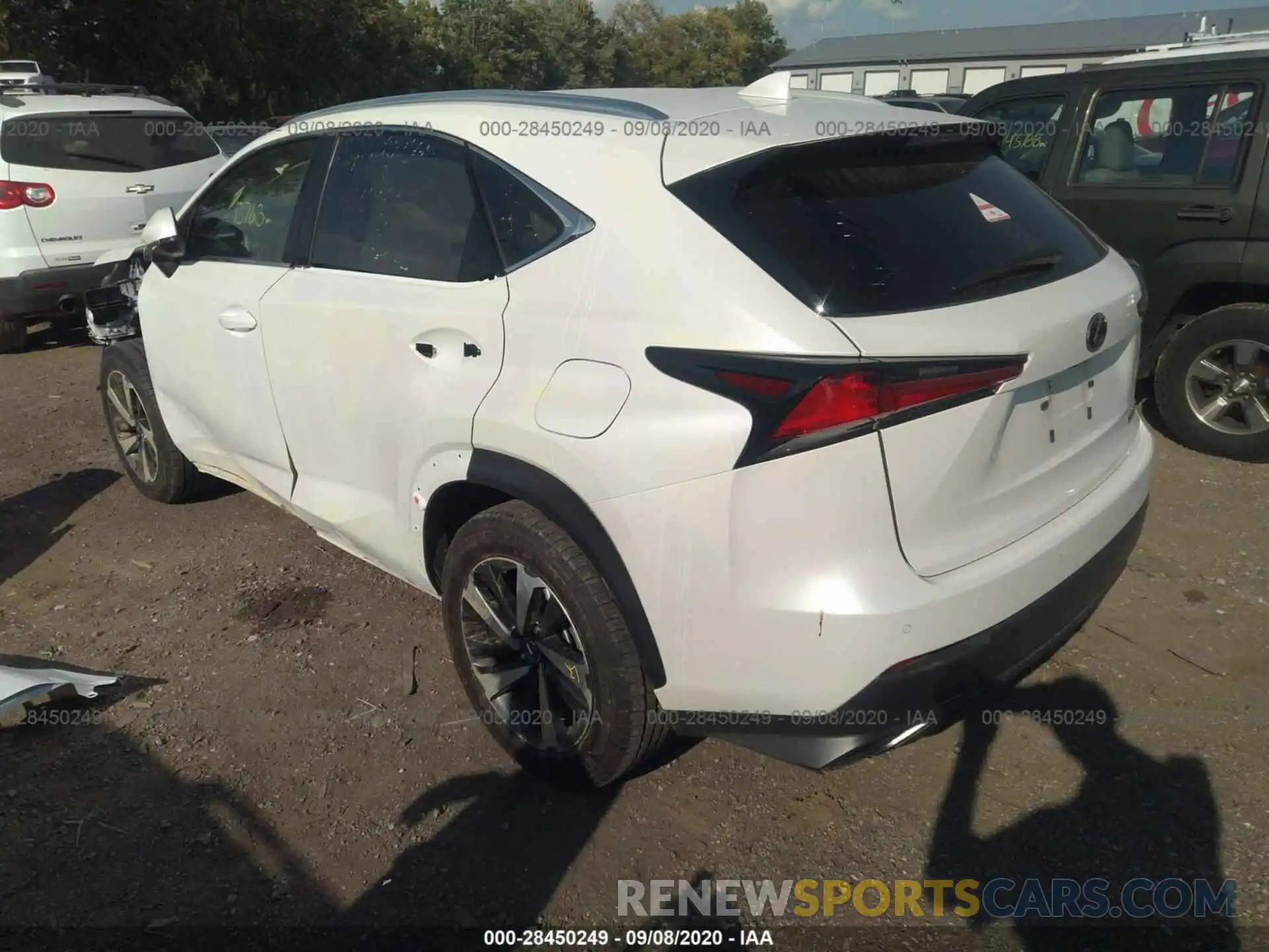 3 Фотография поврежденного автомобиля JTJBARBZ1K2204980 LEXUS NX 2019