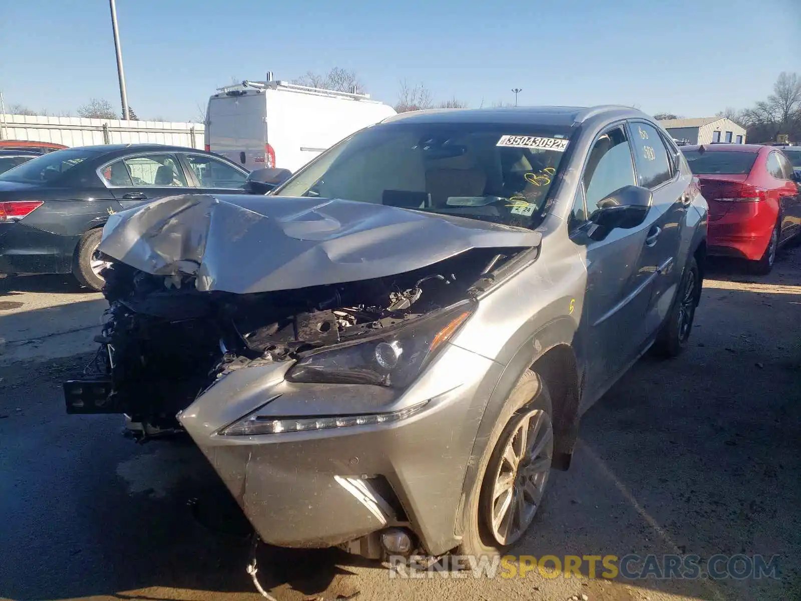 2 Photograph of a damaged car JTJBARBZ1K2205434 LEXUS NX 2019