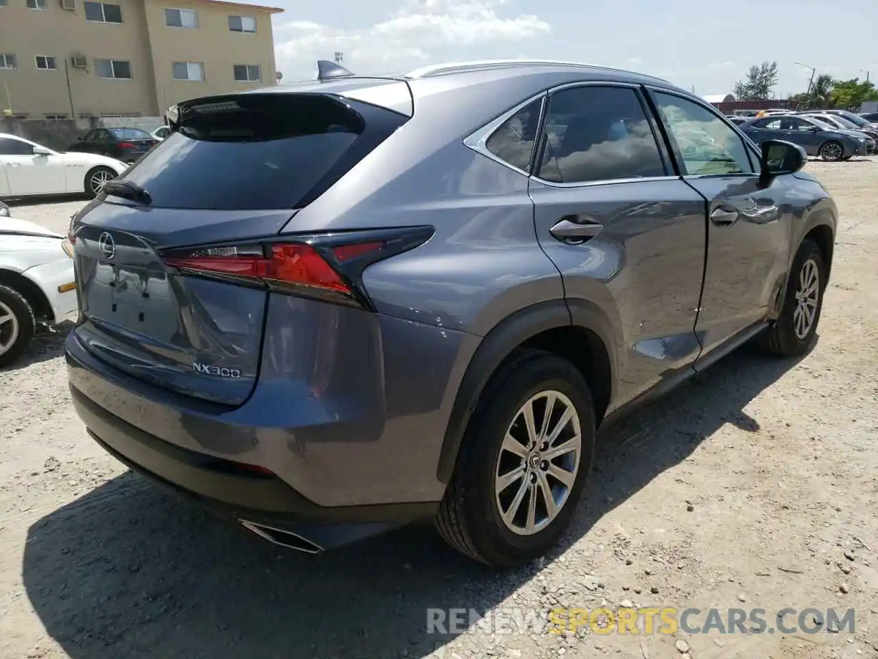 4 Фотография поврежденного автомобиля JTJBARBZ2K2180091 LEXUS NX 2019