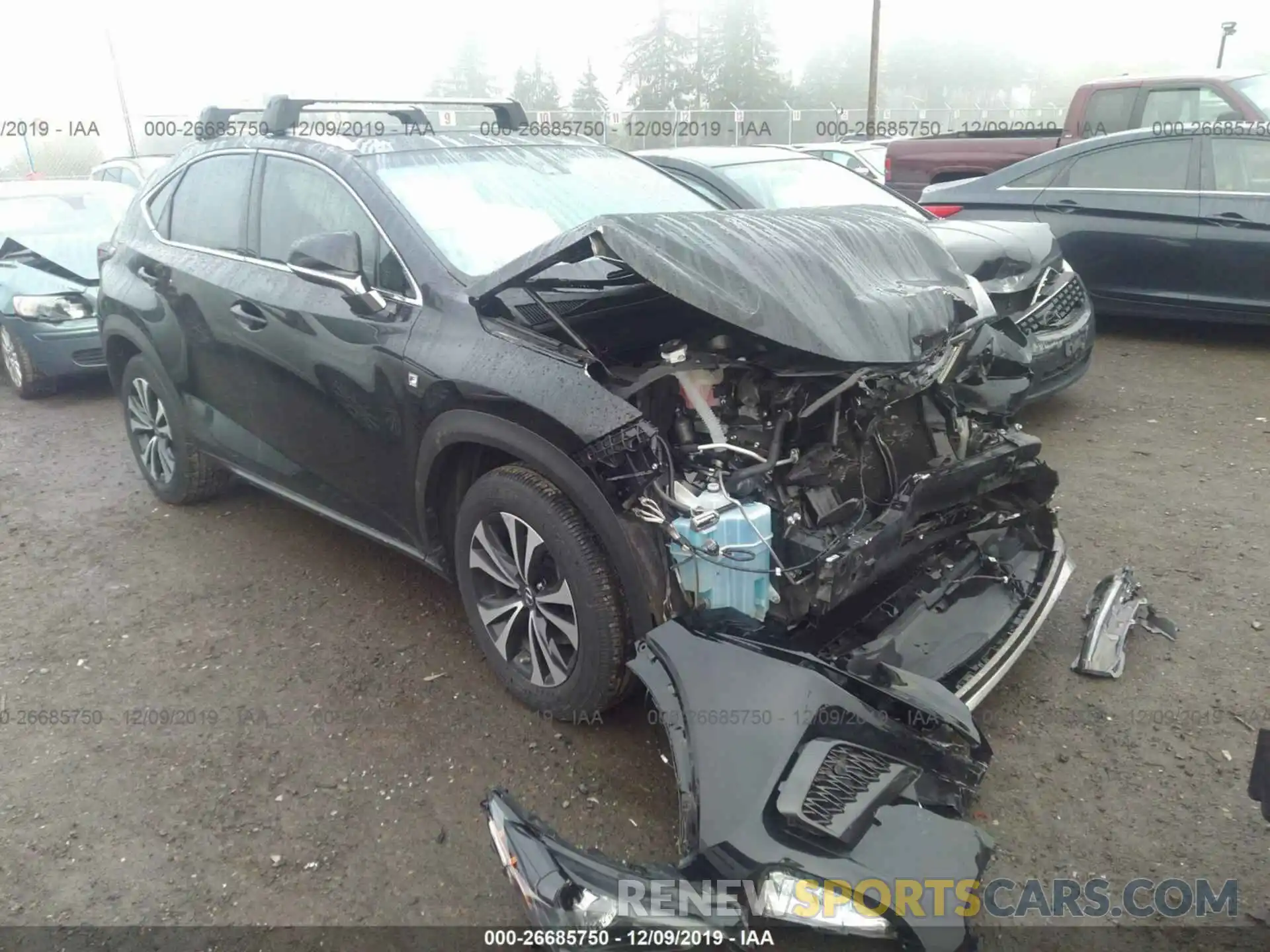 1 Photograph of a damaged car JTJBARBZ2K2183251 LEXUS NX 2019