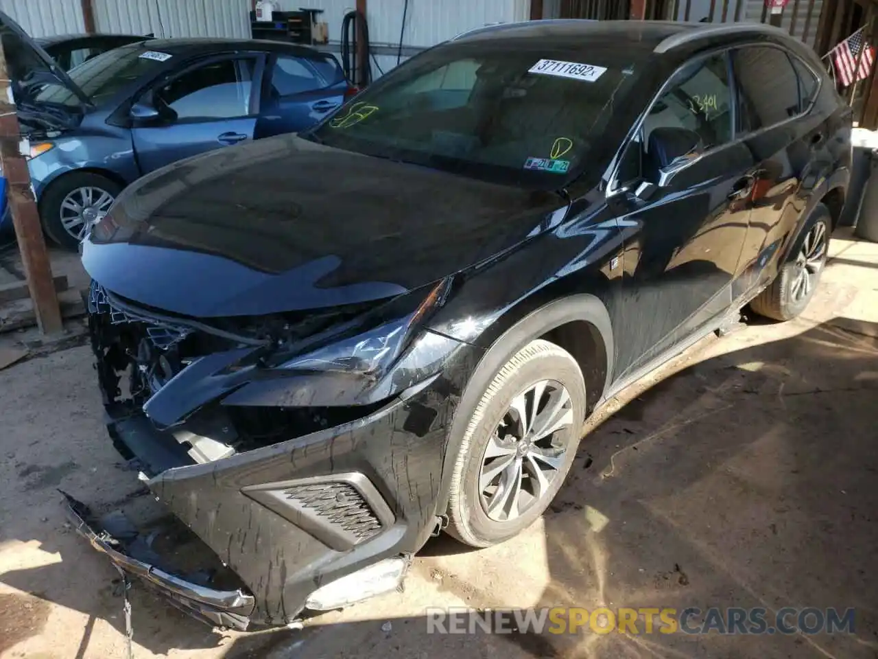 2 Фотография поврежденного автомобиля JTJBARBZ2K2183475 LEXUS NX 2019