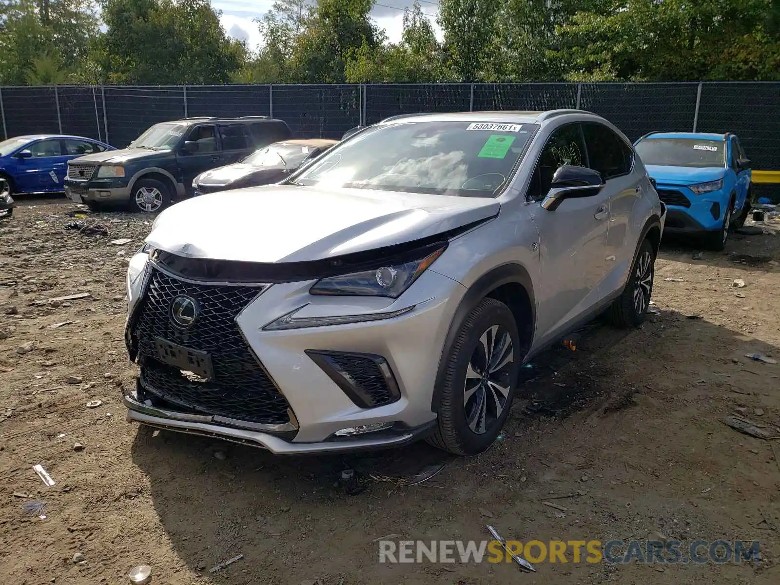 2 Фотография поврежденного автомобиля JTJBARBZ2K2187283 LEXUS NX 2019