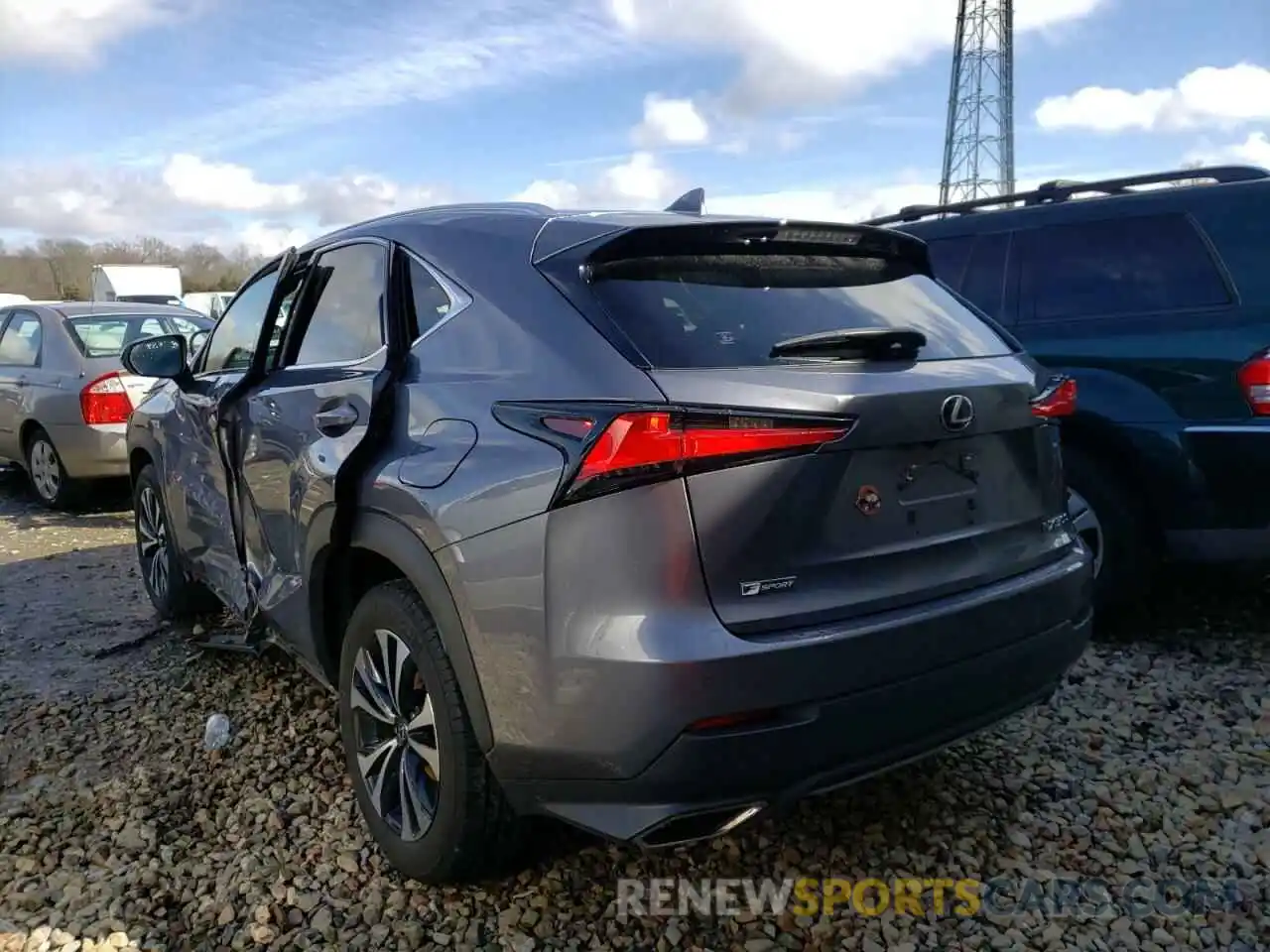 3 Photograph of a damaged car JTJBARBZ2K2192693 LEXUS NX 2019