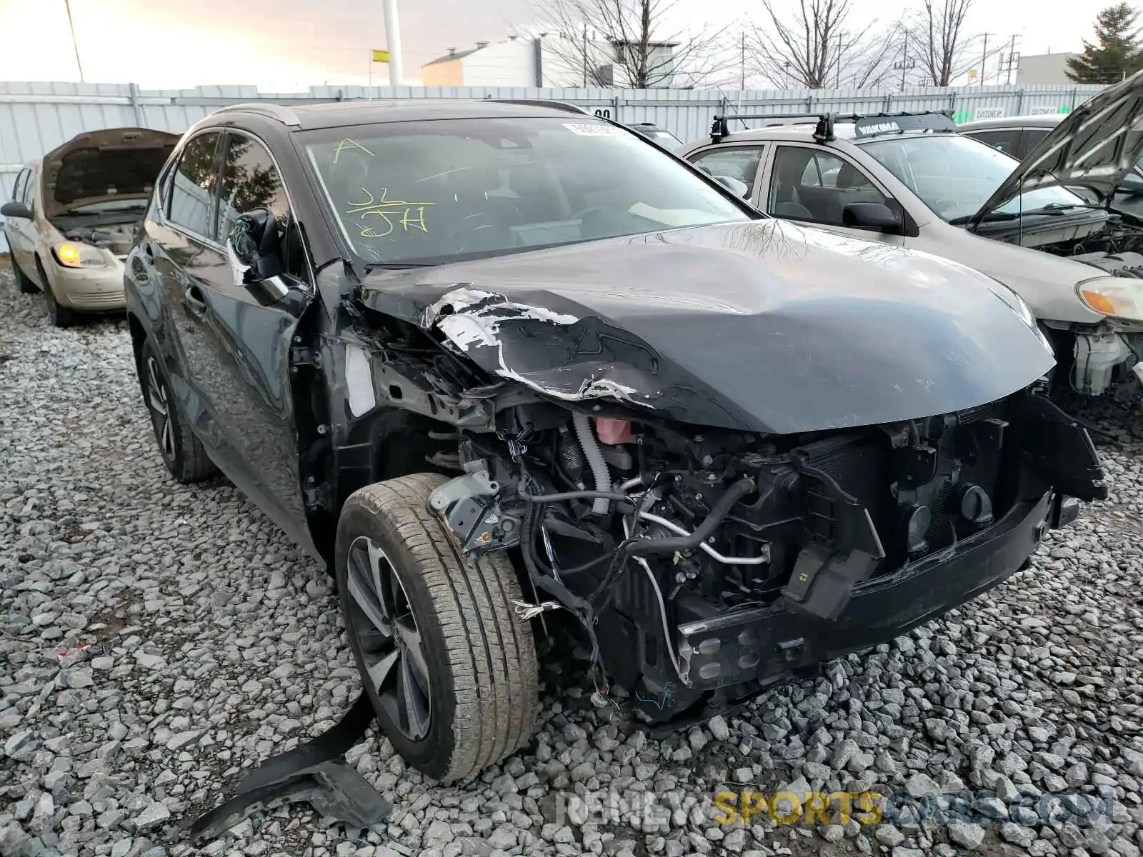 1 Photograph of a damaged car JTJBARBZ2K2193391 LEXUS NX 2019