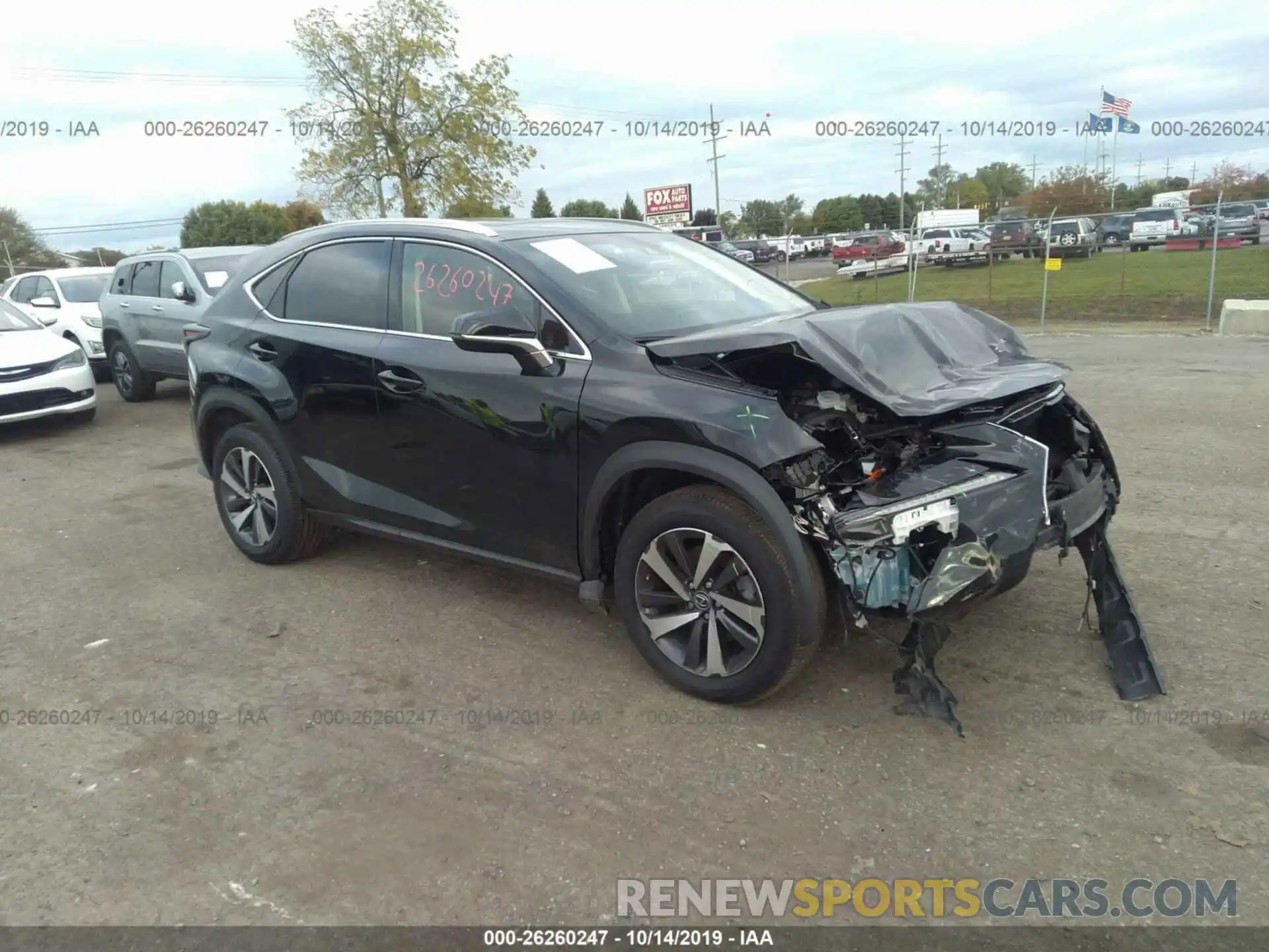 1 Photograph of a damaged car JTJBARBZ2K2193536 LEXUS NX 2019