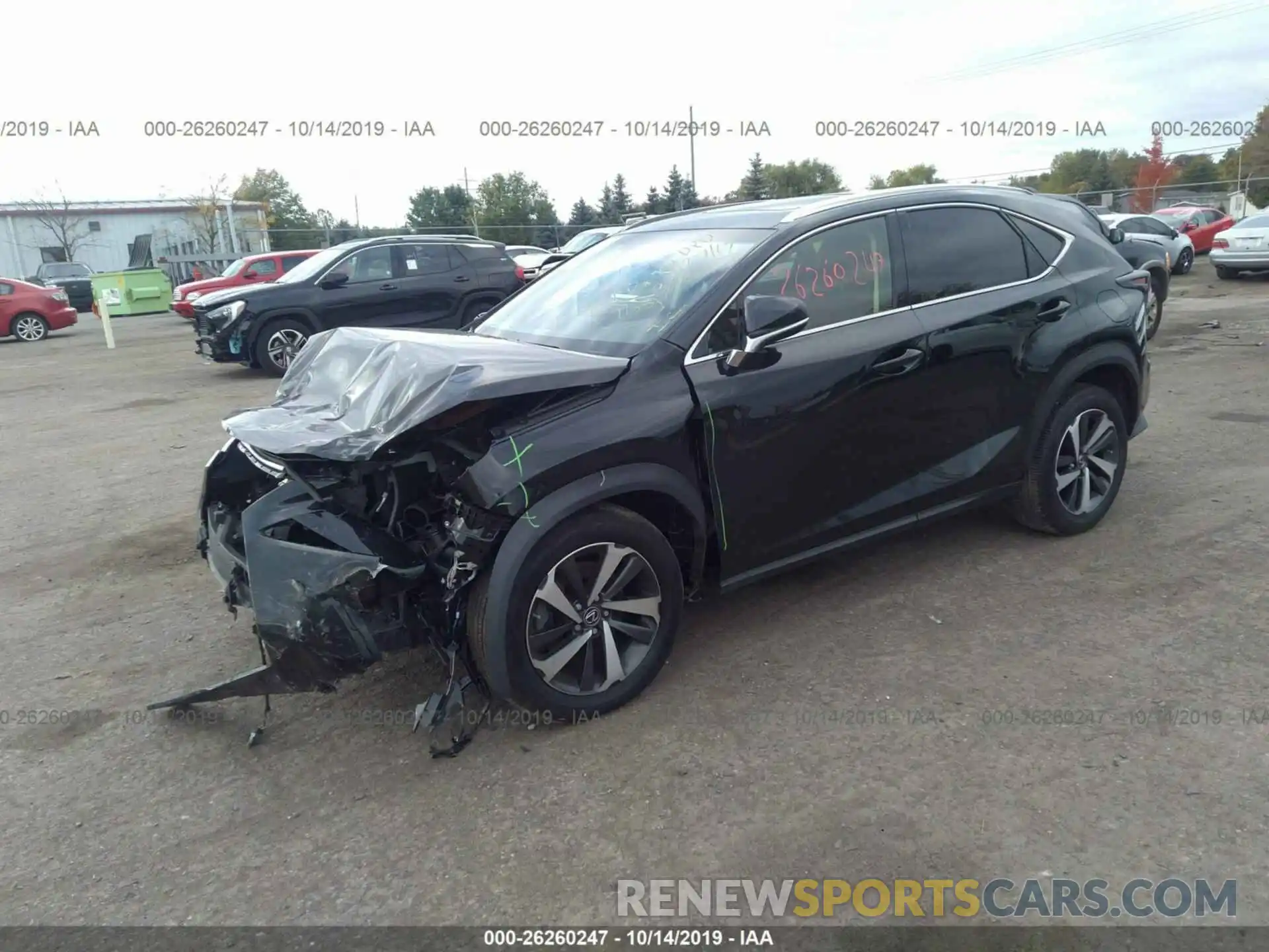 2 Фотография поврежденного автомобиля JTJBARBZ2K2193536 LEXUS NX 2019