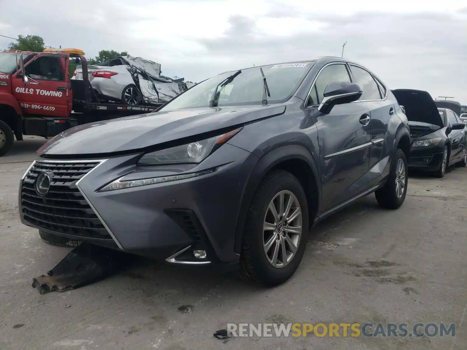 2 Фотография поврежденного автомобиля JTJBARBZ2K2193617 LEXUS NX 2019