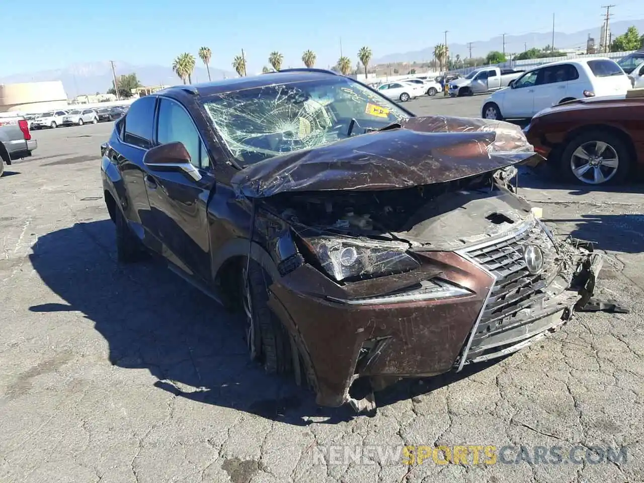 1 Photograph of a damaged car JTJBARBZ2K2195612 LEXUS NX 2019