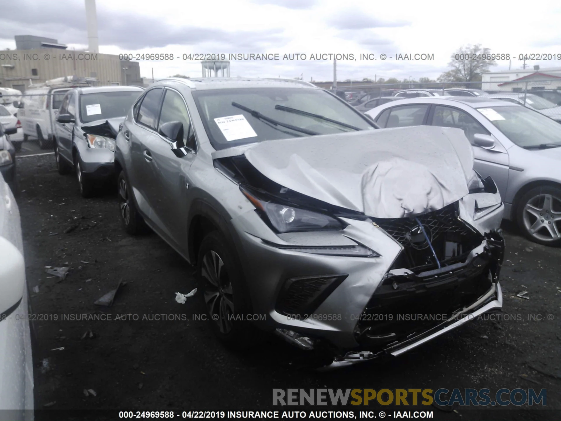 1 Photograph of a damaged car JTJBARBZ2K2203319 LEXUS NX 2019