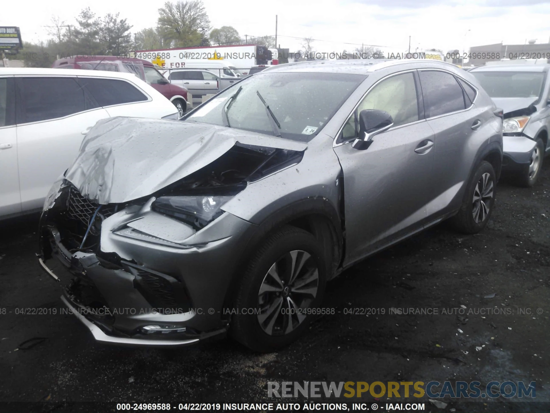 2 Фотография поврежденного автомобиля JTJBARBZ2K2203319 LEXUS NX 2019