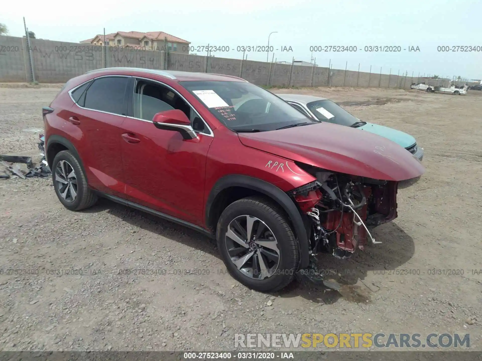 1 Photograph of a damaged car JTJBARBZ2K2204745 LEXUS NX 2019