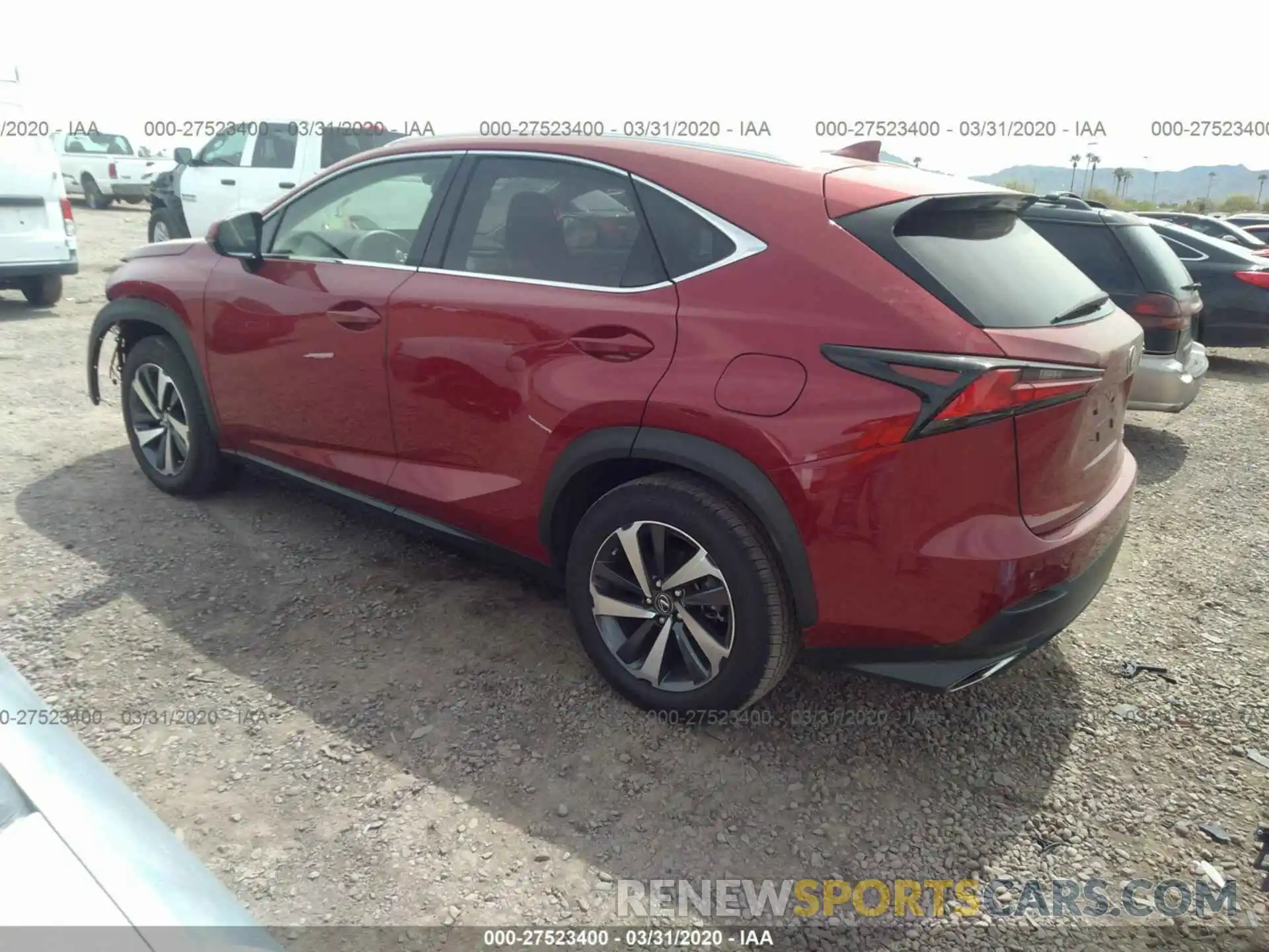 3 Фотография поврежденного автомобиля JTJBARBZ2K2204745 LEXUS NX 2019