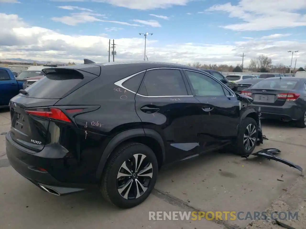 4 Фотография поврежденного автомобиля JTJBARBZ2K2211548 LEXUS NX 2019