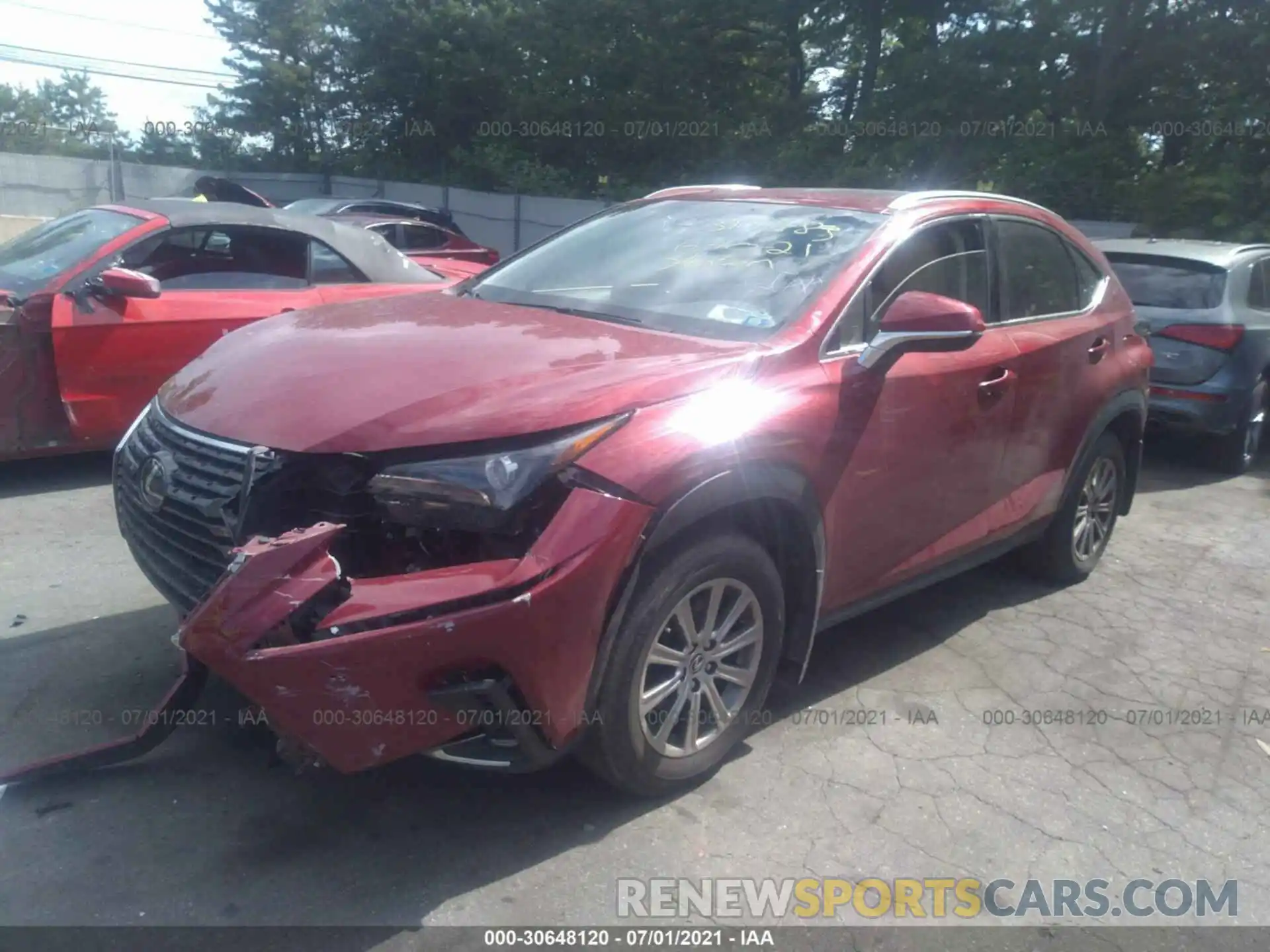 2 Photograph of a damaged car JTJBARBZ3K2194419 LEXUS NX 2019