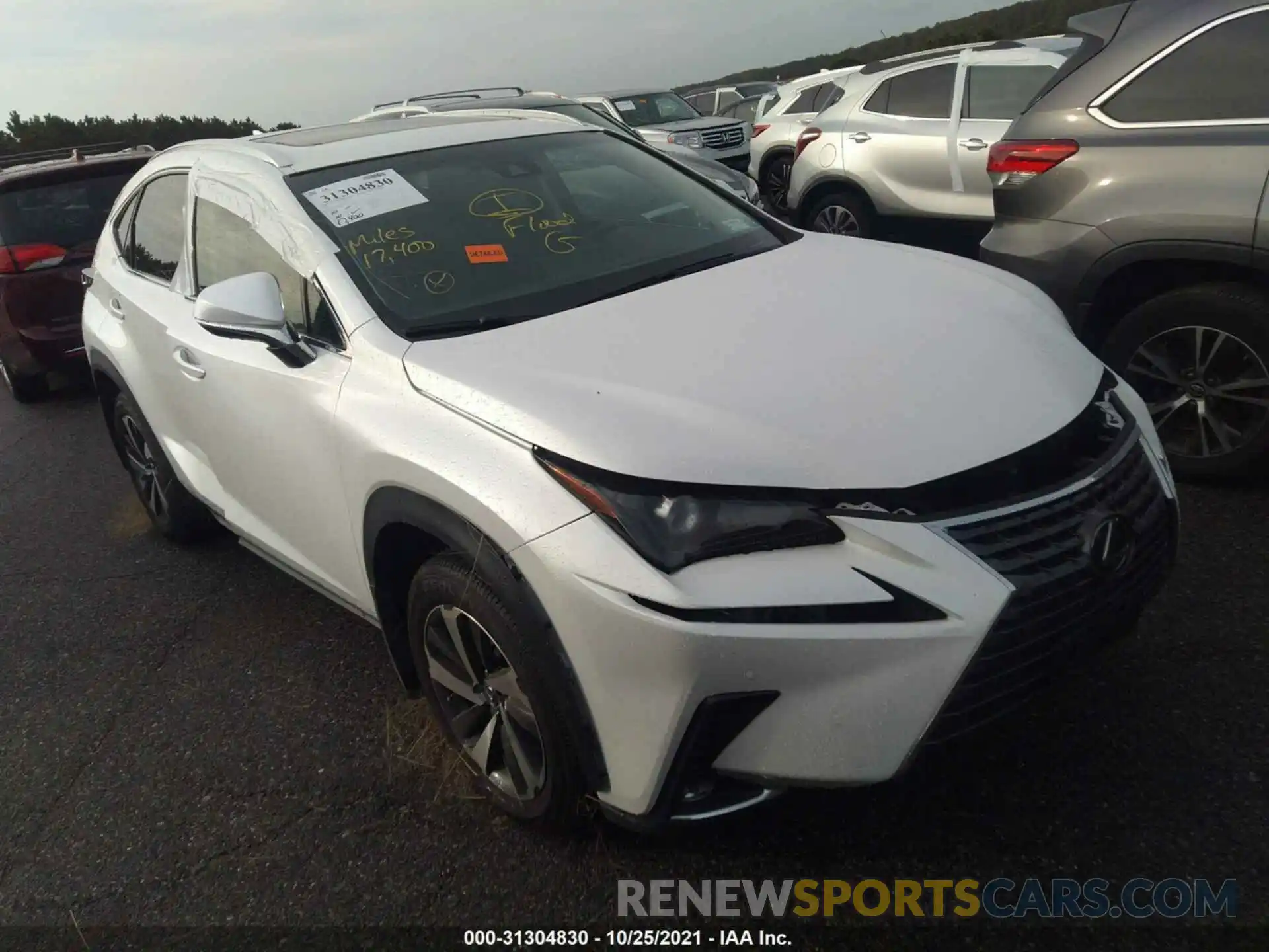 1 Фотография поврежденного автомобиля JTJBARBZ3K2196705 LEXUS NX 2019